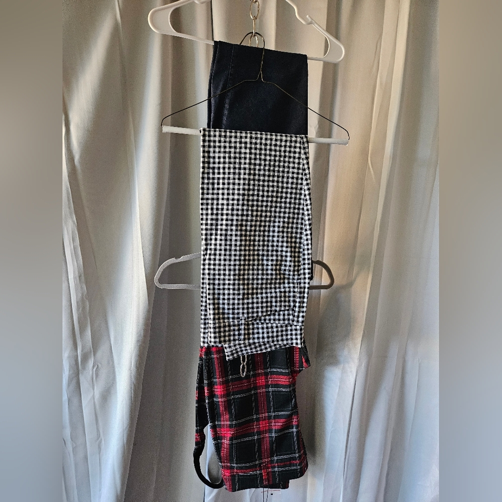 GARAGE LIQUIDATION: Houndstooth Pants and Blue Pants Only